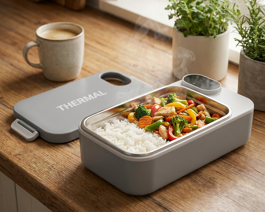 ThermalBox self-heating lunch box