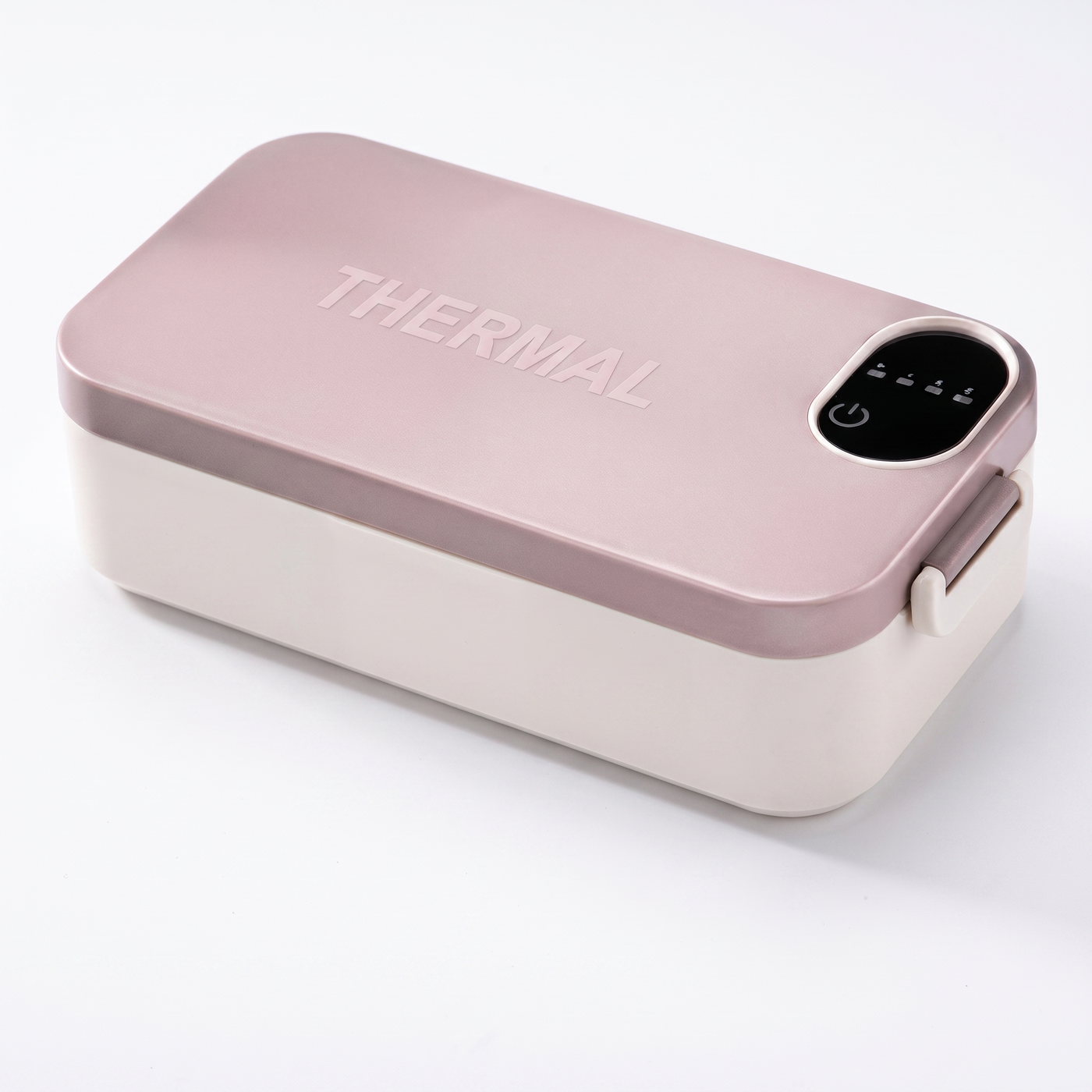 ThermalBox self-heating lunch box — pink, THERMAL lid