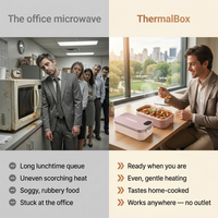 ThermalBox compared with the office microwave